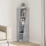  Kutni ormarić Betonski sivi 27,5x27x102cm Konstruirano drvo | Eponuda.com