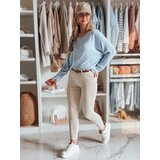 DStreet Spodnie damskie jeansowe CLARET z paskiem w zestawie jasnobeżowe | shoptok.hr