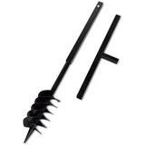 vidaXL Jeklen spiralni vrtalni sveder za zemljo z ročajem120mm s5m podaljškom, (21366892) | Shoptok.si