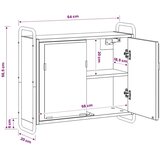  Viseci kupaonski ormar Dimljeni hrast 64 x 20 x 56 5 cm - Dimljeni hrast | shoptok.hr