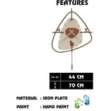 WALLXPERT dekorativni metalni zidni sat vakia 1 multicolor | ePonuda.com