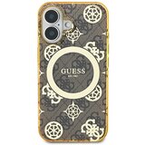 Guess Hrbtni ovitek za iPhone 16 z vzorcem Peony 4G MagSafe, Rjava, (21749353) Cene