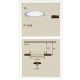 PAULMANN 92075 - LED/18W IP44 Kupatilsko ugradno svetlo QUALITY LINE 230V | Eponuda.com