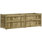 vidaXL Vrtno cvetlično korito 150x50x50 cm impregnirana borovina | Shoptok.si