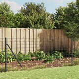 vidaXL Mrežna ograja s prirobnico antracit 0,8x25 m | Shoptok.si