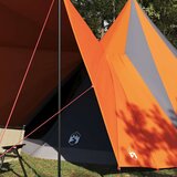 Tipi šator s krovom Siva i narančasta 510 x 690 x 330 cm taft | Eponuda.com