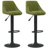 Furnova Barski stolčki 2 kosa svetlo zelen žamet, (21949264) | Shoptok.si
