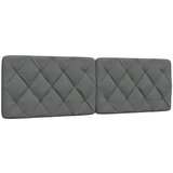 vidaXL Vzglavna stranica temno siva 160 cm blago Cene