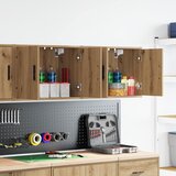 vidaXL Garažne stenske omare 2 kosa artisan hrast inženirski les | Shoptok.si