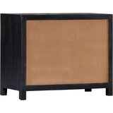  Ručno izrezbareni bočni ormarić sivi 75x35x60 cm od drva manga | shoptok.hr