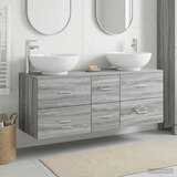  Set namještaja za kupaonicu 3 kom. Siva Sonoma | shoptok.hr