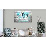  Slika na plutenoj podlozi - Blue Continents [Cork Map] 120x80 | shoptok.hr