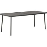  Vrtni stol tamnosivi 180 x 83 x 72 cm čelični | shoptok.hr