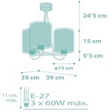 Dalber 41007H - Dečiji luster DOTS 3xE27/60W/230V | Eponuda.com