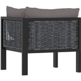  Modularna kutna sofa od poliratana s lijevim naslonom antracit | shoptok.hr
