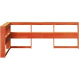  Knjižnica vzglavje L-oblike voščeno rjava 90 cm trdna borovina, (21792128) | Shoptok.si