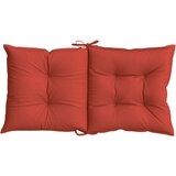  Jastuci za stolice 6 kom prošarano crvena 100x50x7 cm tkanina | shoptok.hr