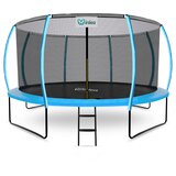  INLEA ULTIMATE Jump Trampolin 430 cm s unutarnjom zaštitnom mrežom – svijetlo plava | shoptok.hr
