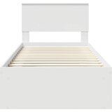  Krevetna konstrukcija Bijelo 90 x 200 cm Čvrsto borovo drvo | shoptok.hr