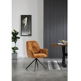 Livetastic Naslanjač Vintage, Zlata, Vrtljiv | Shoptok.si