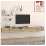  Zidni ormarići 2 kom boja hrasta 102x30x20cm konstruiranog drva | shoptok.hr