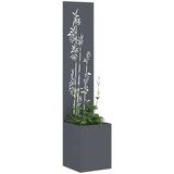  Privatnost u vrtu Cvjetni Antracit 32 x 32 x 150 cm | shoptok.hr