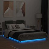  Okvir kreveta s uzglavljem LED siva boja betona 150 x 200 cm | shoptok.hr