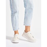 Sergio Leone Leather openwork sneakers white by Cene