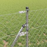  Stup za ogradu Srebrno 10 x 0,6 m (60 x 60 mm mreža) Čelik | shoptok.hr