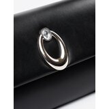 Shelvt Black clutch bag with silver elements | shoptok.hr