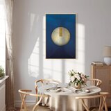  Slika - In the Shadow of Classic Blue (1-part) - Golden Circle in Abstraction 60x90 | shoptok.hr