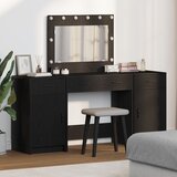 vidaXL Set od 3 Crni hrast Konstruirano drvo 86 Ogledalo Cijene
