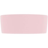  Luksuzni okrugli umivaonik mat ružičasti 40 x 15 cm keramički | shoptok.hr