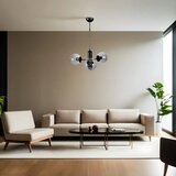 Opviq bankok 3 Lü siyah Füme Camlı avize blackfume chandelier Cene