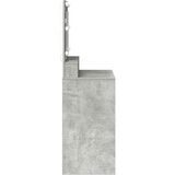  Toaletni stol s policom Betonski sivi 78,5 x 41 x 135 cm | shoptok.hr