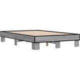  Okvir kreveta boja hrasta 140x200cm konstruirano drvo i metal | shoptok.hr