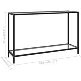  Konzolni stol prozirni 120 x 35 x 75 cm od kaljenog stakla | Eponuda.ba