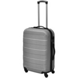 Furnova 3-delni komplet trdih kovčkov srebrn 45,5/55/66 cm, (21944439) | Shoptok.si