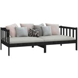  Dnevna postelja črna trdna borovina 90x200 cm, (20644080) | Shoptok.si