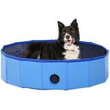 vidaXL Zložljiv bazen za pse moder 80x20 cm PVC Cene