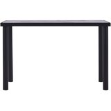  Blagovaonski stol crni i siva boja betona 120 x 60 x 75 MDF | shoptok.hr