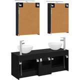  Set namještaja za kupaonicu 5 pcs Crni hrast | shoptok.hr