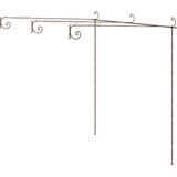  Vrtna pergola antikna smeđa 3 x 3 x 2,5 m željezna | Eponuda.com