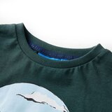  Dječja majica dugih rukava tamnozelena 92 | shoptok.hr