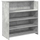  pisalna miza s pultom in policami, inženirski les, siva, 100x50x103,5 cm | Shoptok.si