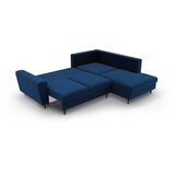 Cosmopolitan Design Plava baršunasti sklopiva/s prostorom za odlaganje kutna garnitura (s desnim kutom/u obliku slova L) Kyoto – | shoptok.hr