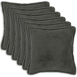  Presvlaka za jastuk 6 pcs HOUTEN Tamnosiva 70 x 70 cm Bouclé | shoptok.hr