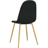  Jedilni stoli 4 kosi črn žamet | Shoptok.si