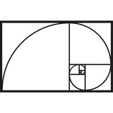 Wallity Zidna dekoracija Golden Ratio, 53x35 cm, 1.5 mm, Crna | ePonuda.com