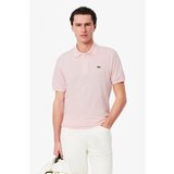Lacoste Majice & Polo majice SHORT SLEEVED RIBBED COLLAR Rožnata | Shoptok.si